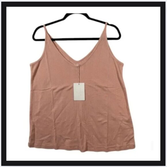 NEW! The Great. The Pointelle Sleep Cami Tank Rose Dust Size - Picture 3 of 4